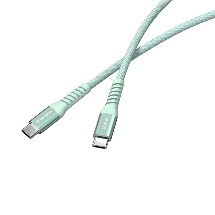 Verbatim Sync & Charge USB-C to USB-C 100W Magnetic 120 cm - Green