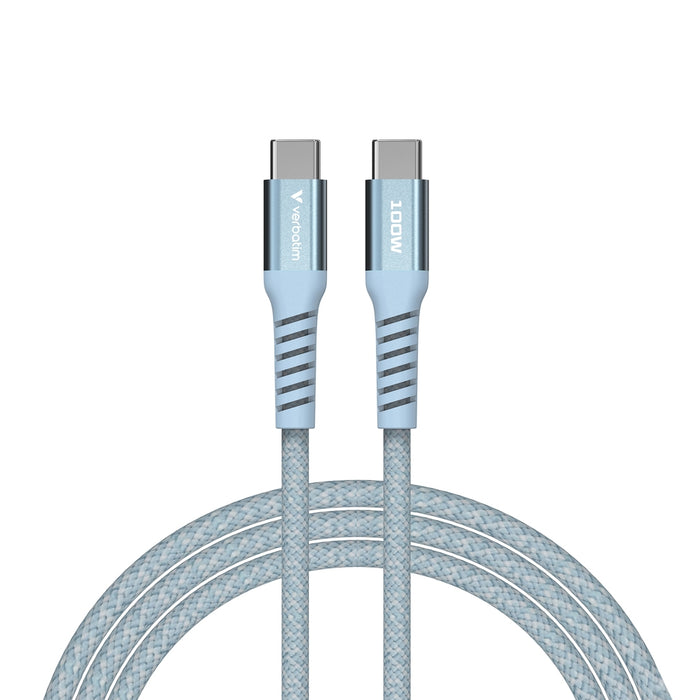 Verbatim Sync & Charge USB-C to USB-C 100W Magnetic 120 cm - Blue