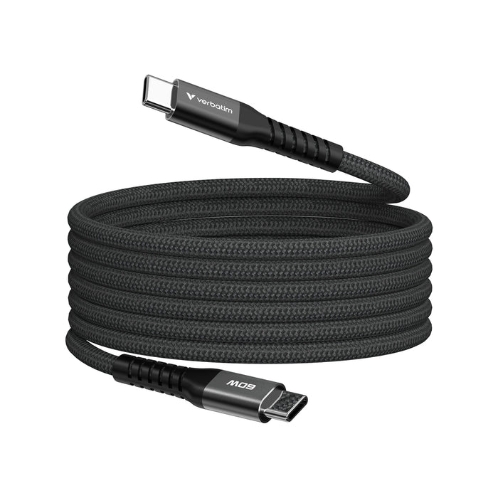 Verbatim Sync & Charge USB-C to USB-C 60W Magnetic 120 cm - Black
