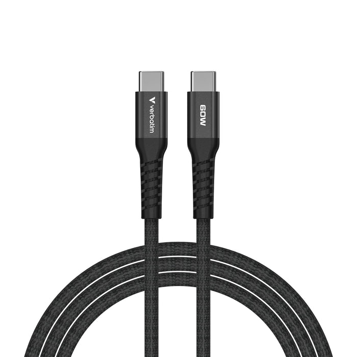 Verbatim Sync & Charge USB-C to USB-C 60W Magnetic 120 cm - Black