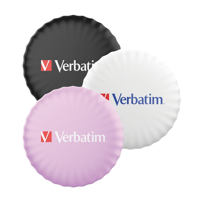 Verbatim MYFC-03BWP My Finder Coin Bluetooth Item Finder 3 pack Black/White/Purple