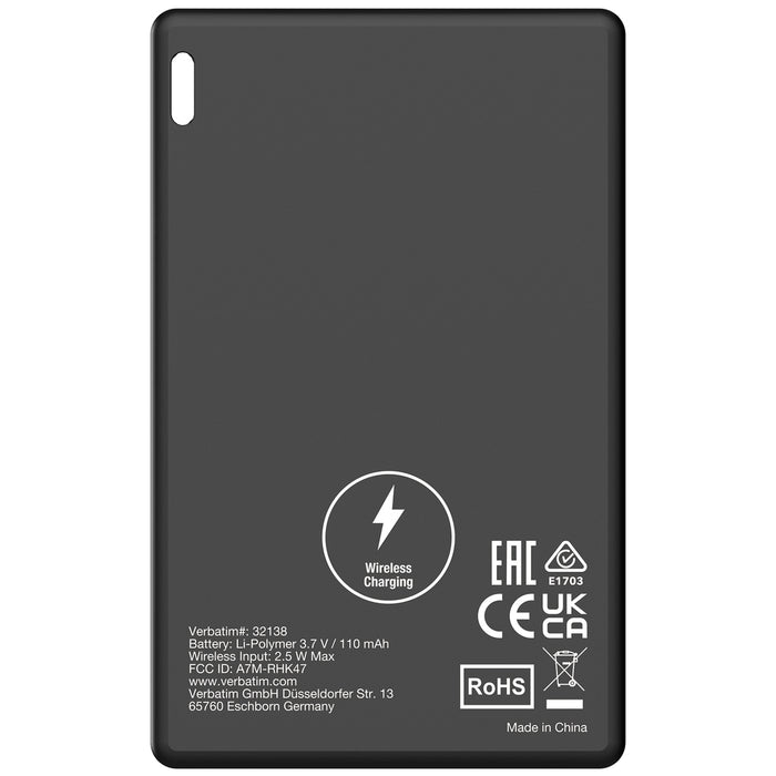 Verbatim MYFCR-01B My Finder Card Bluetooth Item Finder 1 pack Black