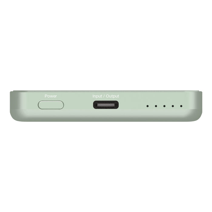 Verbatim Charge 'n' Go Essentials Power Bank Magnetic Wireless 5000mAh Green