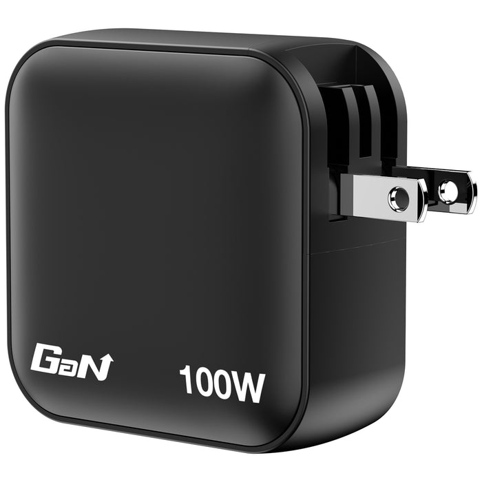 Verbatim Mini GaN Charger 100W 4 Port US plug with EU and UK adaptors