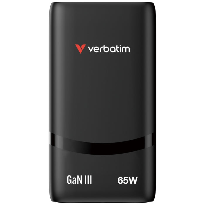Verbatim Fold 'n' Go GaN Charger 65W EU plug Black