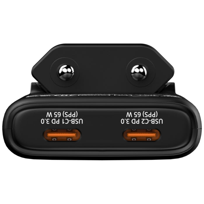 Verbatim Fold 'n' Go GaN Charger 65W EU plug Black