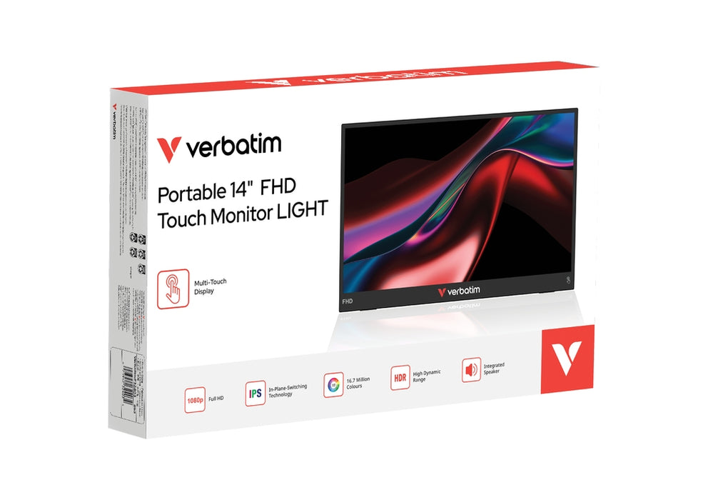 Verbatim Portable 14" FHD Touch Monitor LIGHT
