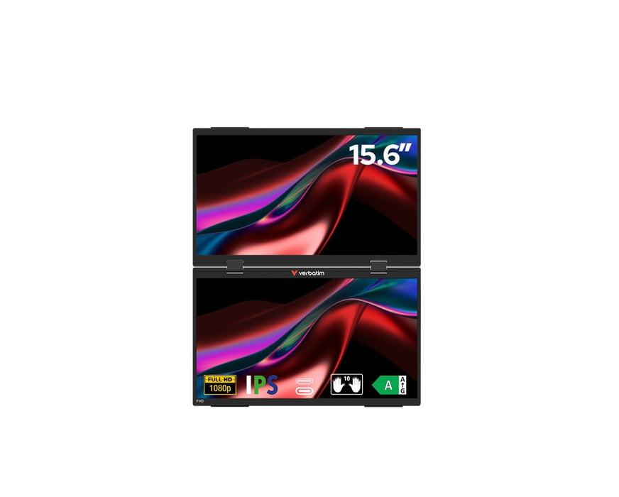 Verbatim Portable 15.6" Dual Monitor Essentials