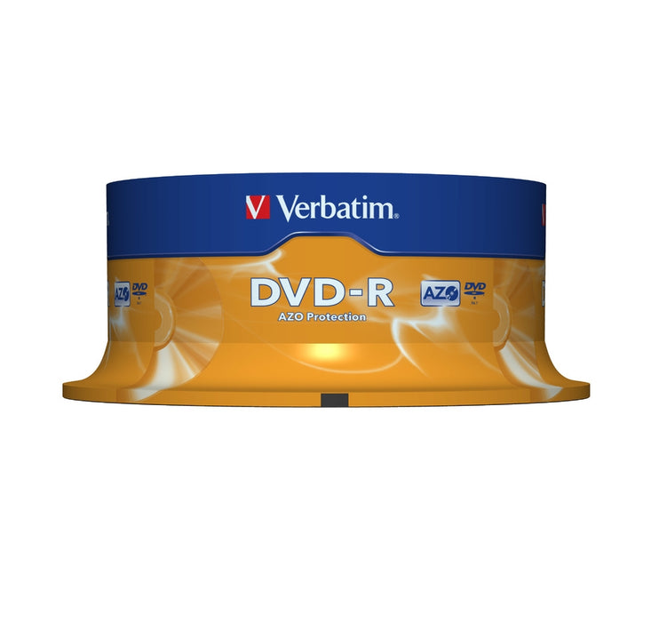 Verbatim DVD-R AZO 4.7GB 16X MATT SILVER SURFACE (25 PACK)