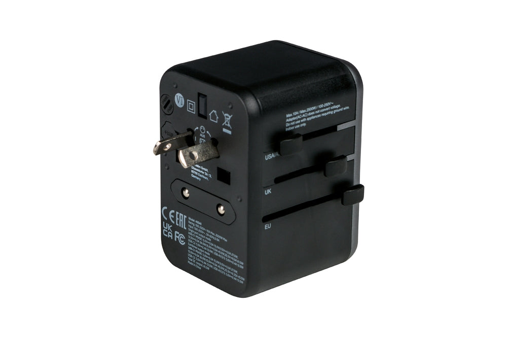 Verbatim UTA-04 Universal Travel Adapter with 1 x USB-C PD 61W & QC 3.0 / 1 x USB-C / 3 x USB-A