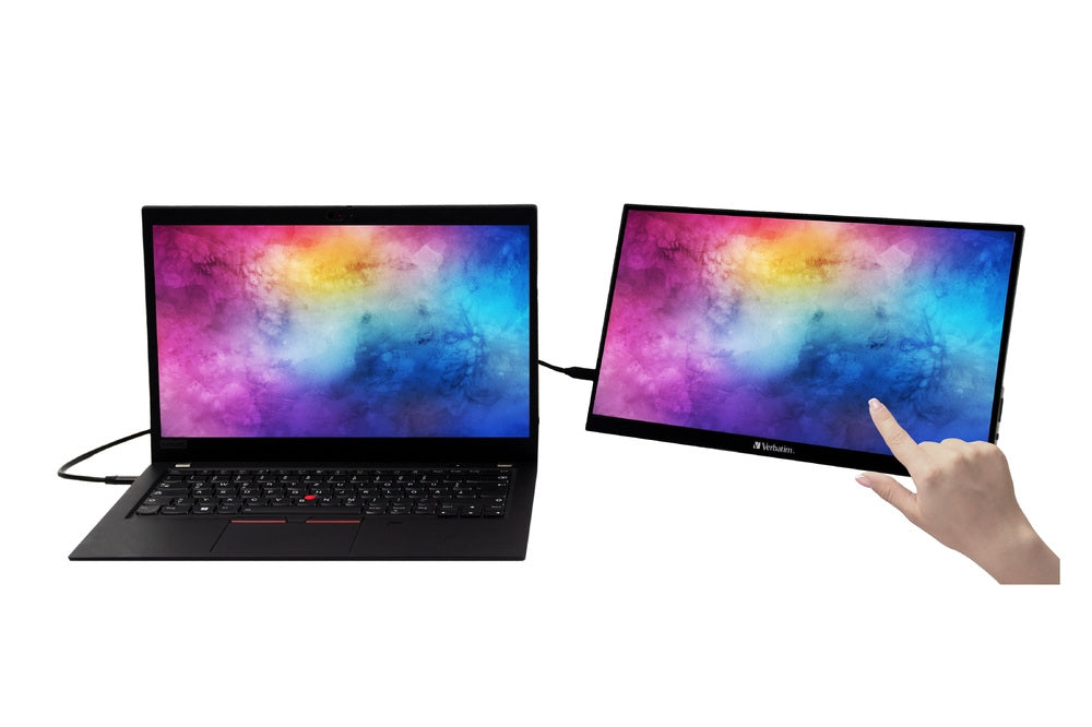 Verbatim PMT-14 Portable Touchscreen Monitor 14" Full HD 1080p Metal Housing