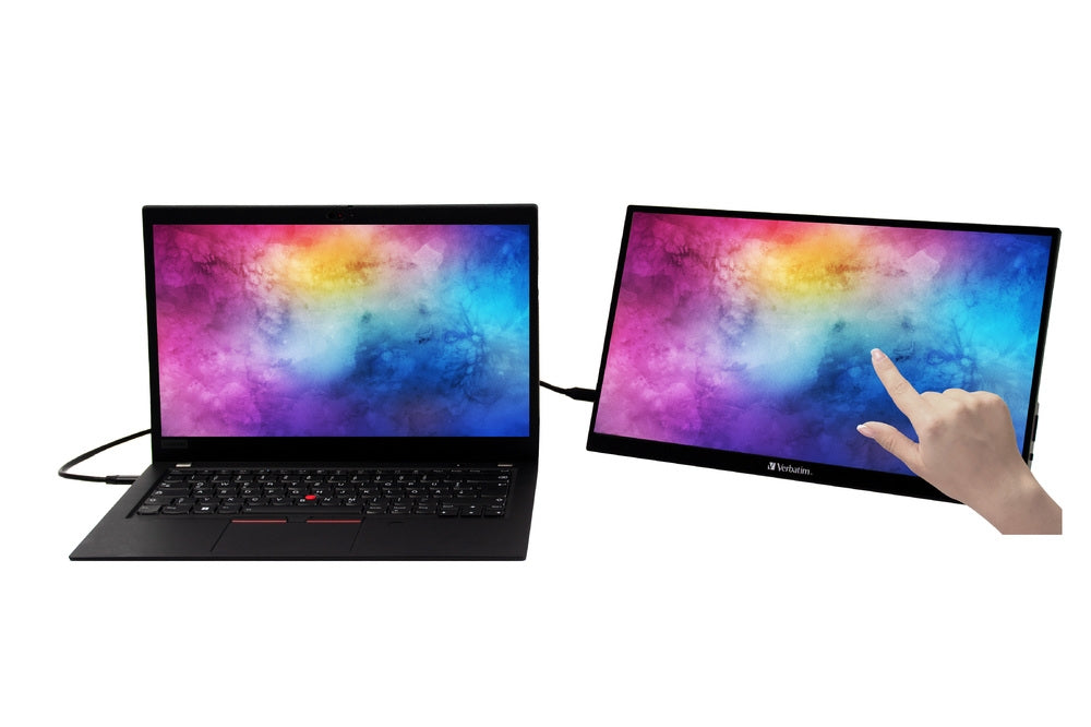 Verbatim PMT-15 Portable Touchscreen Monitor 15.6" Full HD 1080p Metal Housing