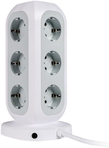 Verbatim EUPT-01 EU Power Tower 11 AC with 2 x USB-C / 2 x USB-A