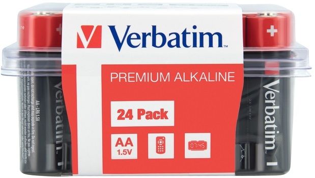 Verbatim ALKALINE BATTERY AA 24 PACK (BOX)