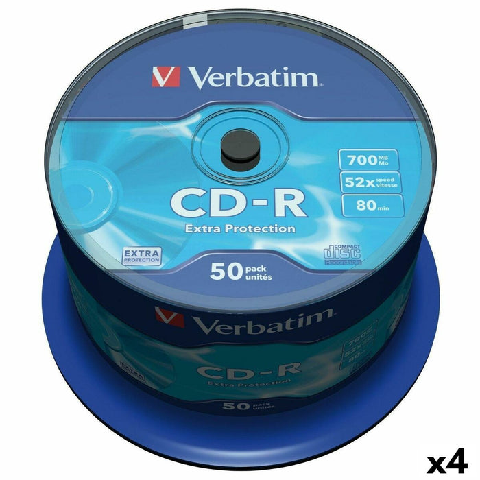 CD-R Verbatim Extra Protection 700 MB 52x 50 Pieces (4 Units)
