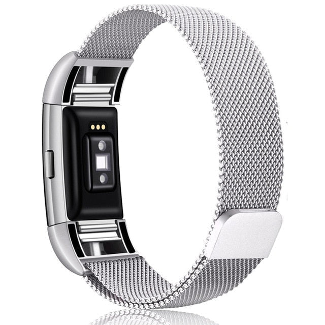 Bracelet Milan stainless steel, magnetic, for Fitbit Charge 3