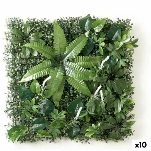 Vertical Garden Ibergarden White Green Plastic Fern 50 x 50 cm (10 Units) - Декорация и Осветление<<<Дом