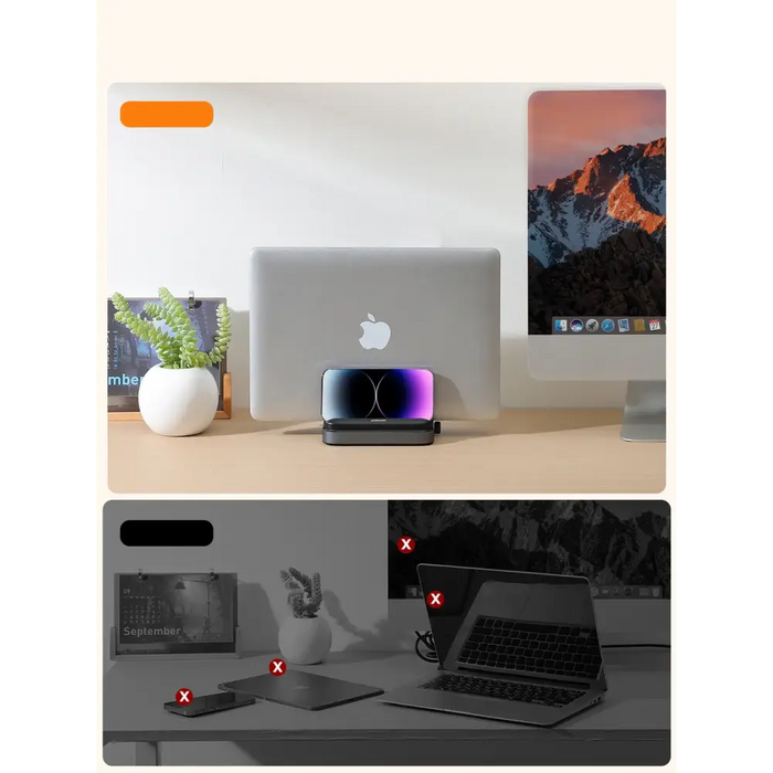 Vertical Laptop Stand Joyroom JR-ZS374 (Single Slot) Black - Laptop stands<<<IT Accessories<<<InnproXML&&&Stands