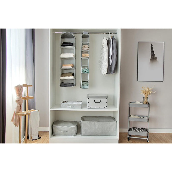 VERTICAL ORGANIZER 5 LEVELS COMPACTOR BOSTON - Продукти за съхранение и организация на дрехи<<<Домашни