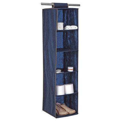 VERTICAL ORGANIZER 5 LEVELS ORDINETT TNT Blue - Продукти за съхранение и организация на дрехи<<<Домашни