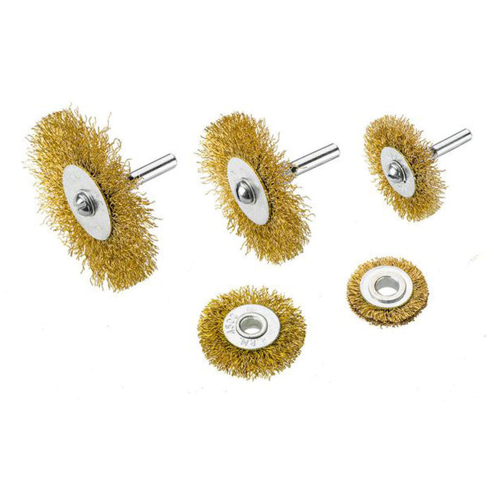 SET OF WIRE BRUSHES 5 PCS. VERTO