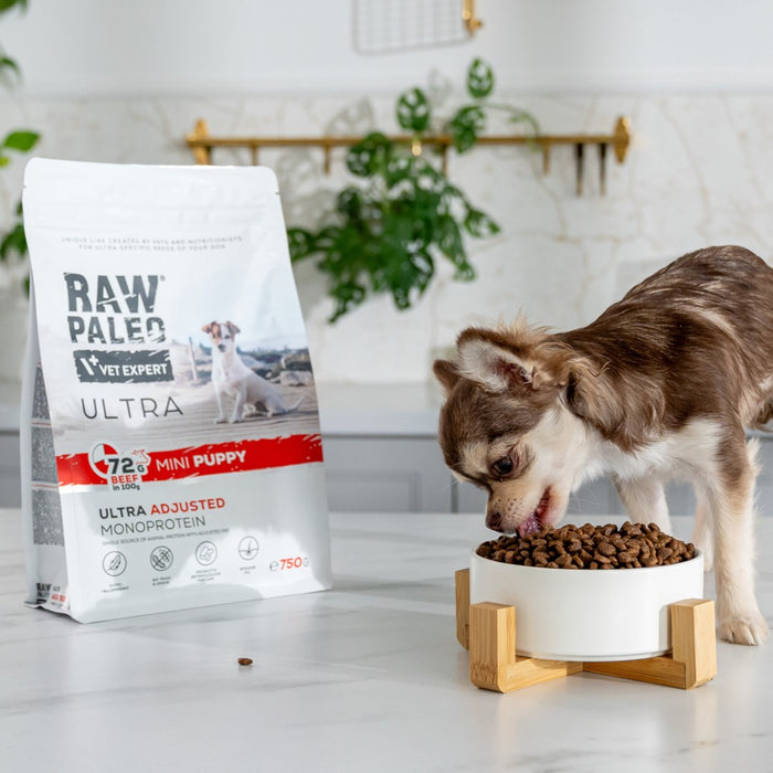 VETEXPERT Raw Paleo Ultra Mini Puppy Beef - dry food for puppies of small breeds - 750 g