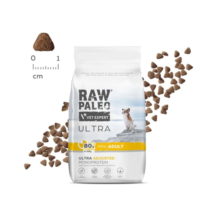 VETEXPERT Raw Paleo Ultra Mini Adult Turkey - dry dog food - 750 g