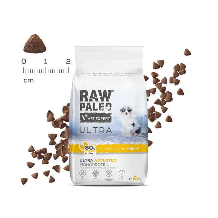 VETEXPERT Raw Paleo Ultra Medium&Large Puppy Turkey - dry food for puppies - 2 kg
