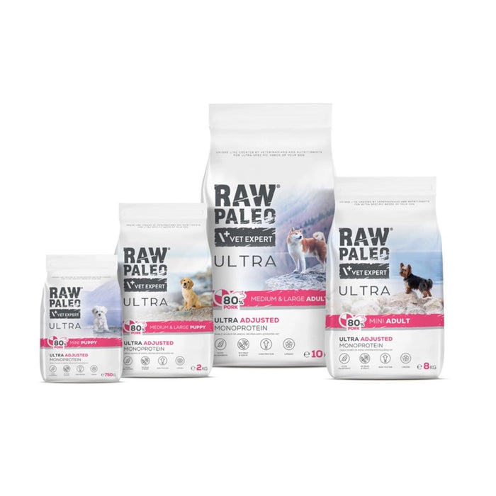 VETEXPERT Raw Paleo Ultra Pork Medium & Large Puppy - dry dog food - 2kg