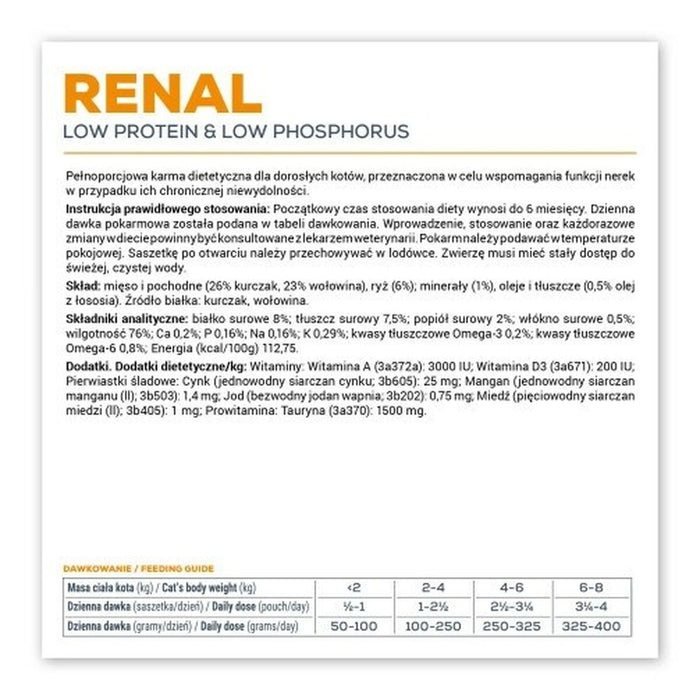 Cat food VETEXPERT Renal Cat Chicken 100 g