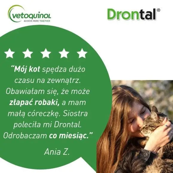 VETOQUINOL Drontal - anti-parasite tablets for cats - 2 pcs. - Supplements and medicated preparations