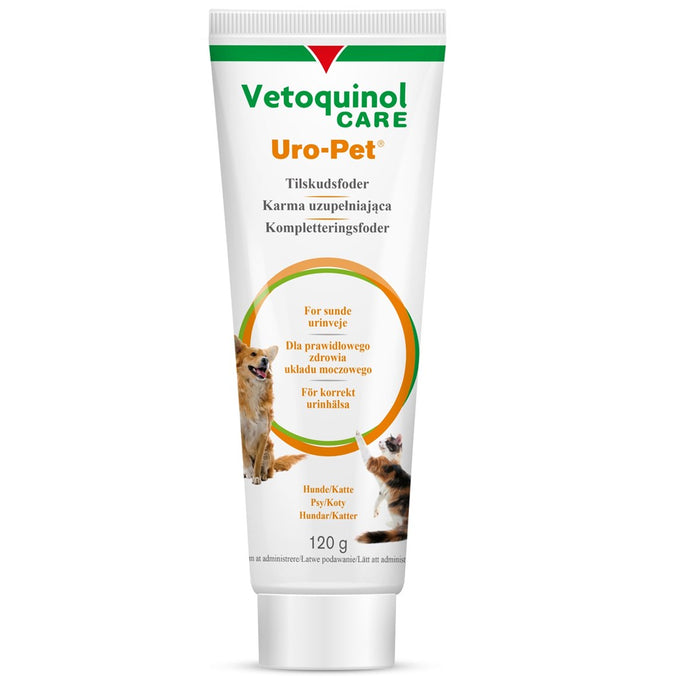 VETOQUINOL Uro-Pet - urine acidifying paste for dog and cat – 120g