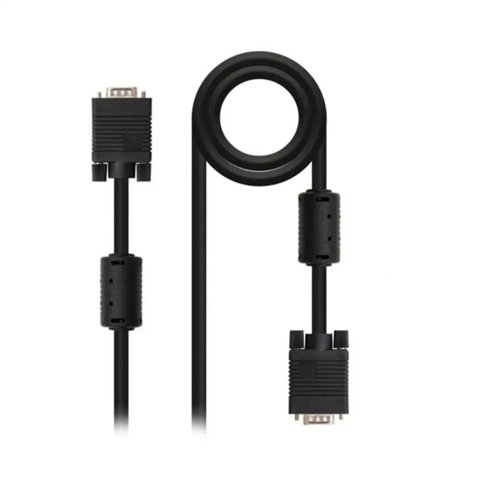VGA Cable NANOCABLE 10.15.01 Black - Електроника Телевизори<<<Компютри| Електроника<<<BigBuy&&&Аудио и Видео