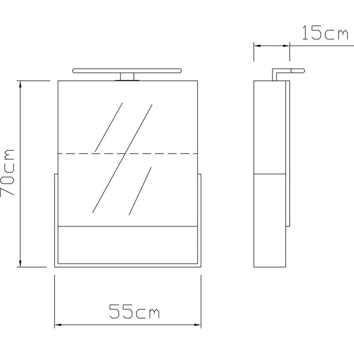 BATHROOM CABINET WITH MIRROR VICARD LEO
