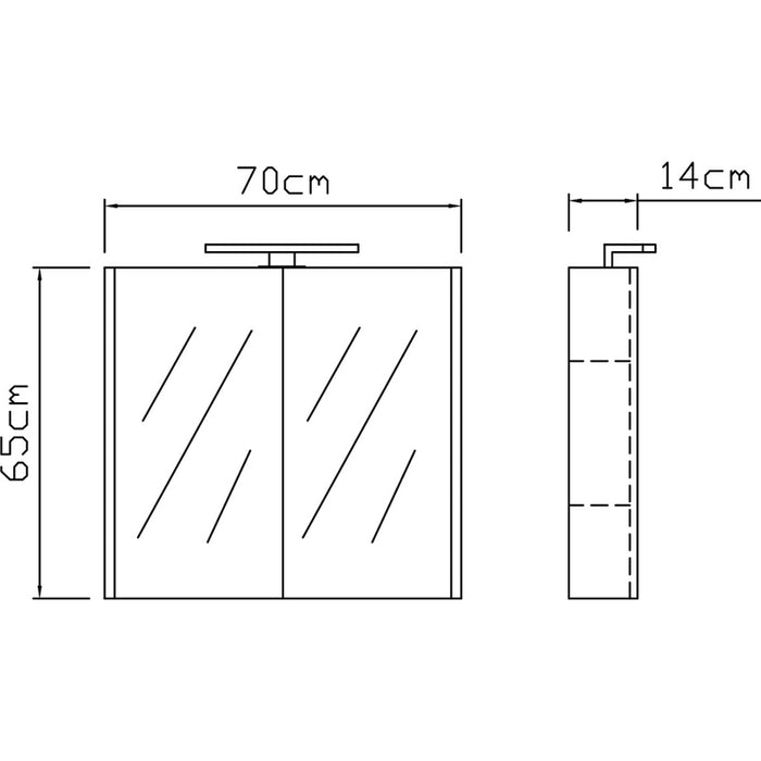 VICARD ELINOR BATHROOM CABINET WITH MIRROR