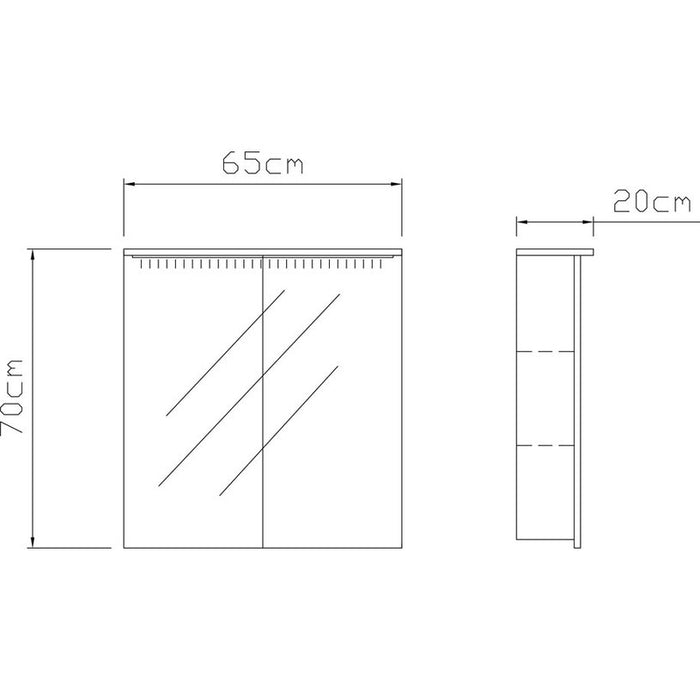 VICARD SARA BATHROOM CABINET WITH MIRROR