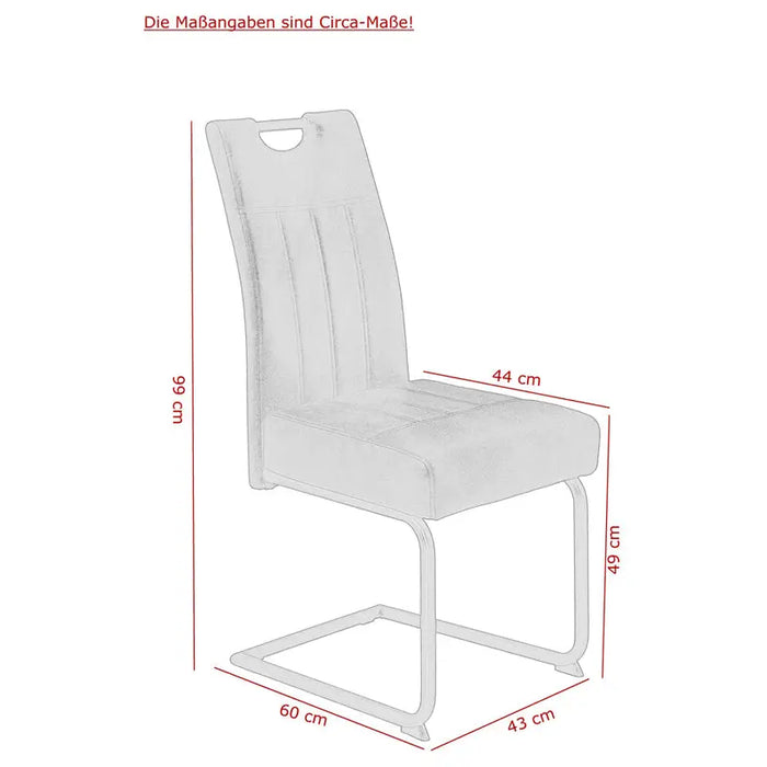 VICTORIA ANTHRACITE DINING CHAIR - Трапезни столове<<<Мебели и обков<<<Мебели и интериор<<<Praktiker&&&Трапезни