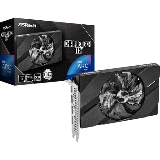 Video card ASRock Intel ARC A380 Challenger ITX 6GB OC - Видео карти<<<Компютърни компоненти<<<ValiAPI&&&Видео