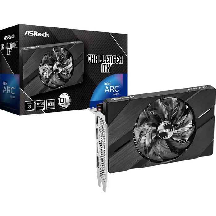 Video card ASRock Intel ARC A380 Challenger ITX 6GB OC - Видео карти<<<Компютърни компоненти<<<ValiAPI&&&Видео