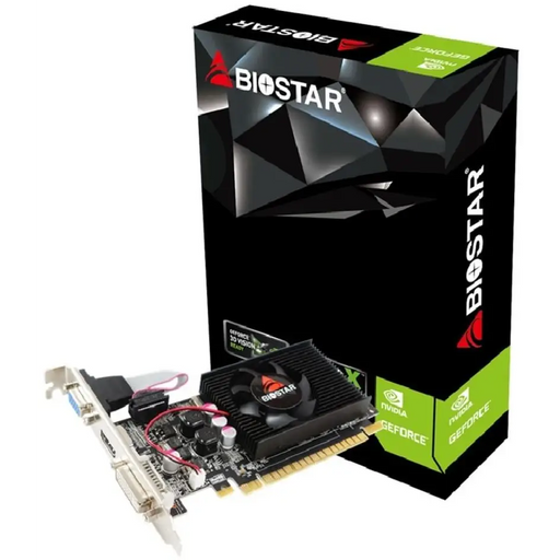 Video card BIOSTAR GeForce 210 1GB GDDR3 64 bit DVI-I D-Sub HDMI - Видео карти<<<Компютърни