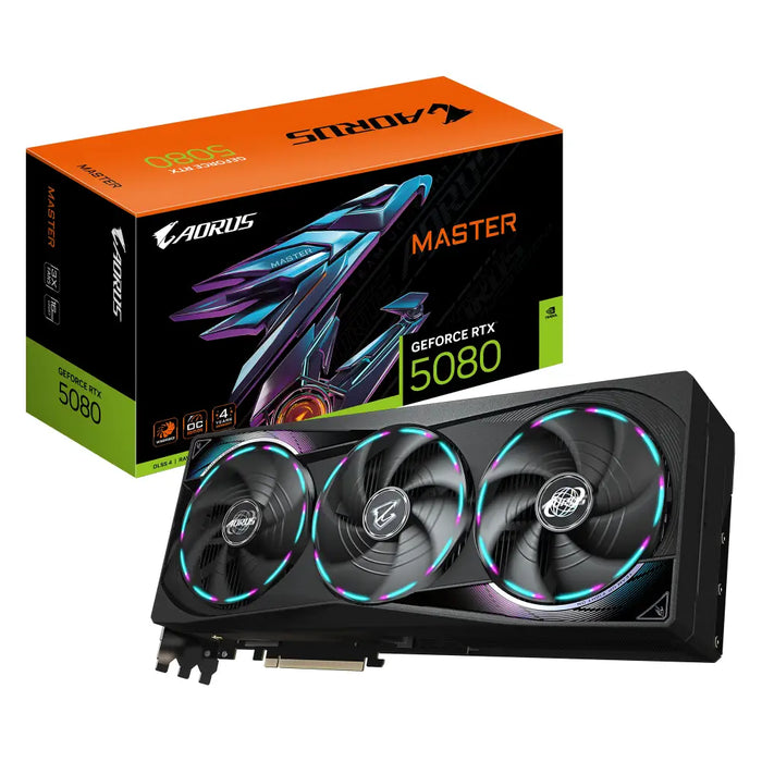 Video card GIGABYTE AORUS RTX 5080 MASTER 16GB GDDR7 - Видео карти<<<Компютърни компоненти<<<ValiAPI&&&Графични