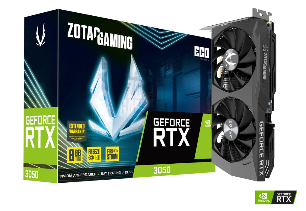 Video card ZOTAC GAMING RTX 3050 ECO 8GB GDDR6 - Видео карти<<<Компютърни компоненти<<<ValiAPI&&&Видео
