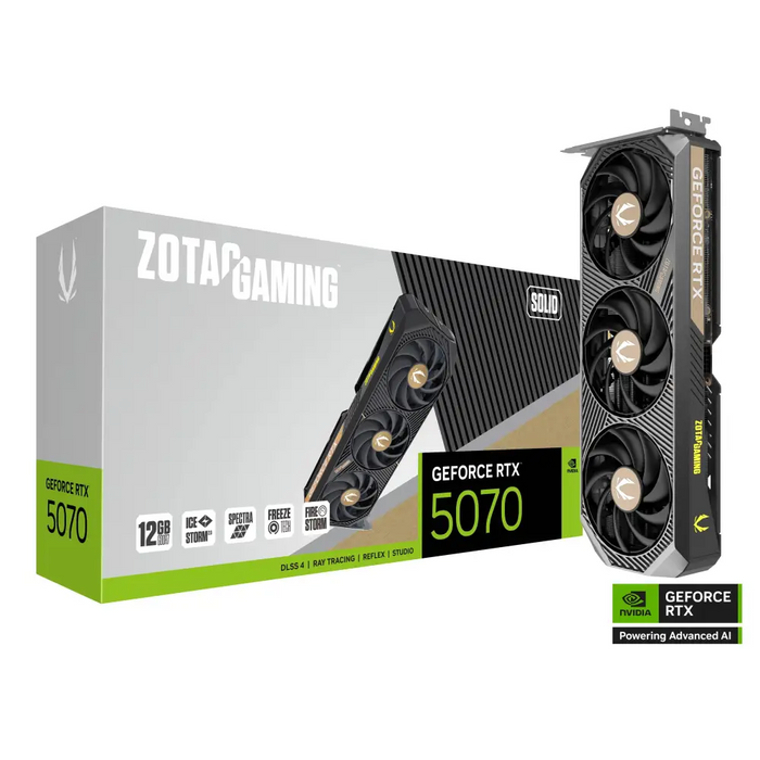 Video card ZOTAC GAMING RTX 5070 Solid 12GB GDDR7 - Видео карти<<<Компютърни компоненти<<<ValiAPI&&&Видео
