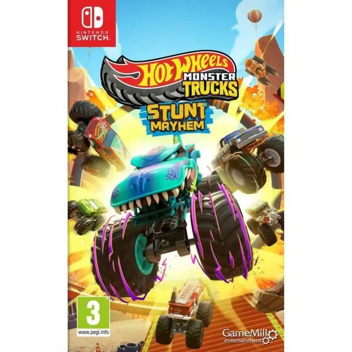 Video game for Switch Just For Games Hot Wheels Monster Trucks Stunt Mayhem - Електроника Игри<<<Компютри|