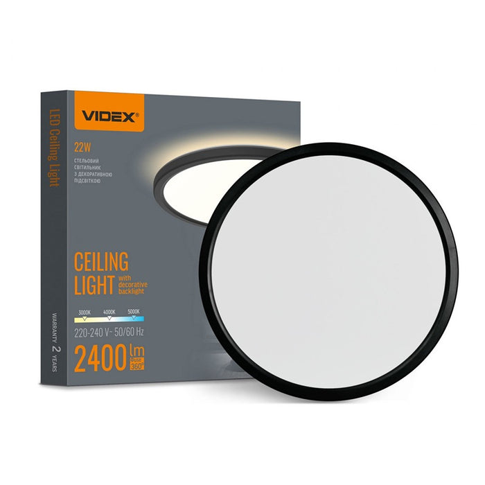 ROUND LED CEILING LIGHT VL-DL5R-22CB 3K/4K/5K VIDEX