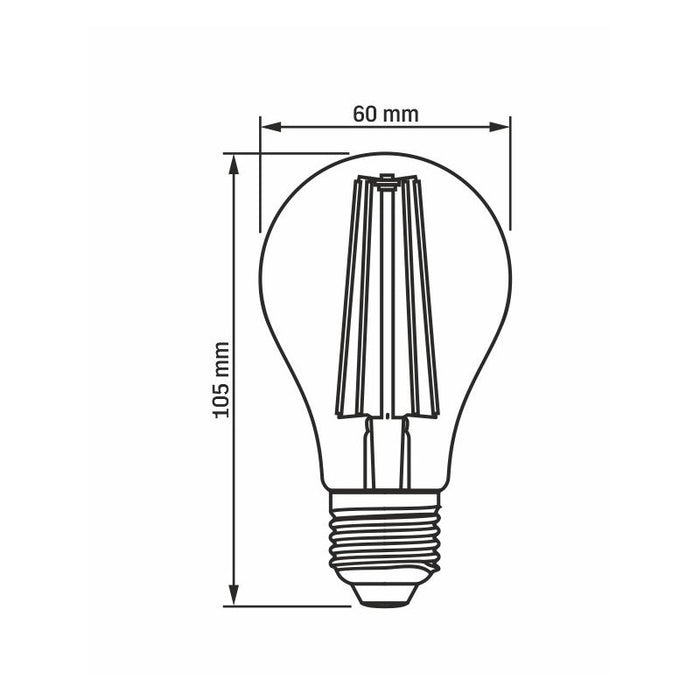LED LAMP VLE-A60FF-08271 PLANT GROW 8W E27 VIDEX