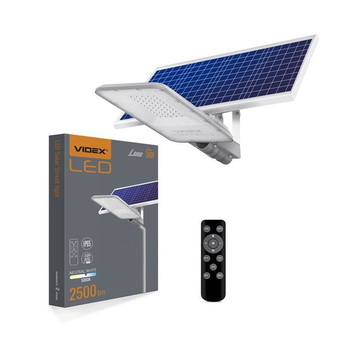 SOLAR LED STREET LAMPA LANA 30W/5K VLE-SLSO-305 VIDEX