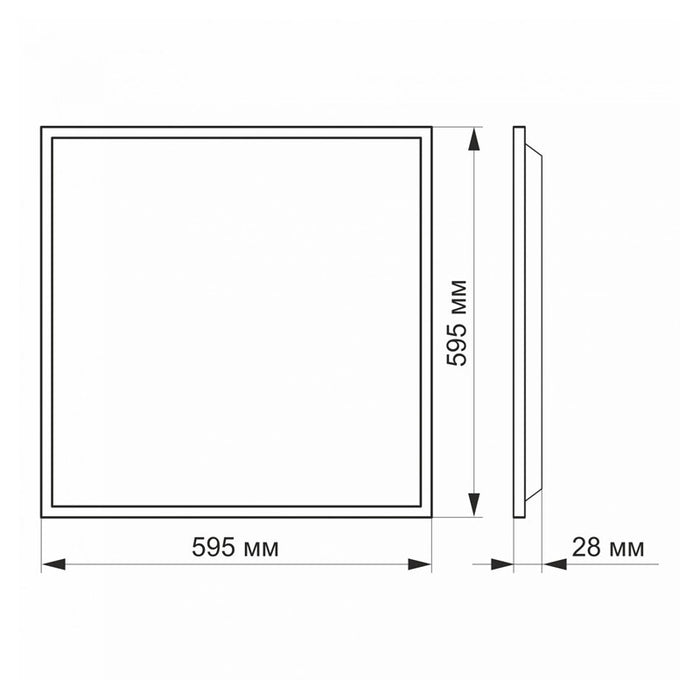 PACK OF 2 PANEL VLE-PB404W PANEL 600 40W/4K VIDEX