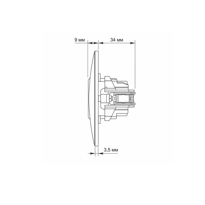 CONTACT SHUKO VF-BNSK1G-BG 16A BINERA VIDEX - GRAPHITE