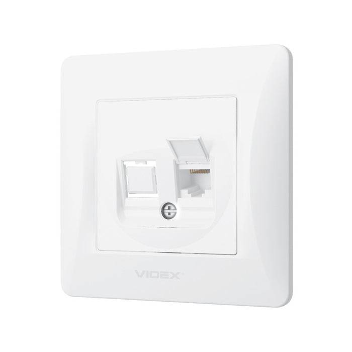 COMPUTER OUTLET CAT6 VF-BNSK1PC6-W BINERA VIDEX - WHITE